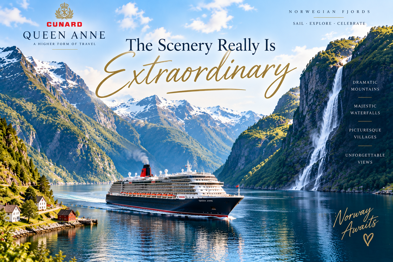 Extraordinary scenery of the Norwegian Fjords
